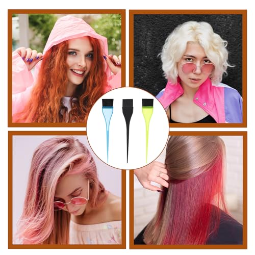 3 Piece Hair Dye Brush Set Professional Color Tint Applicator Tools