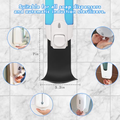 Wall Mount Drip Tray for Soap Dispenser - Black, Easy to Clean