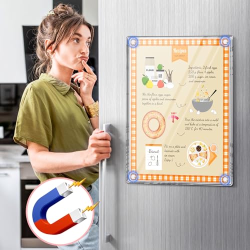 8.5x11 Acrylic Magnetic Picture Frame for Refrigerator & Metal Surfaces