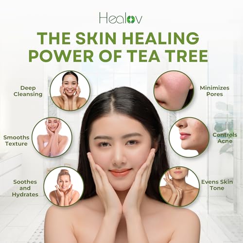 Herblov Tea Tree Face Wash & Acne Cleanser with Aloe Vera