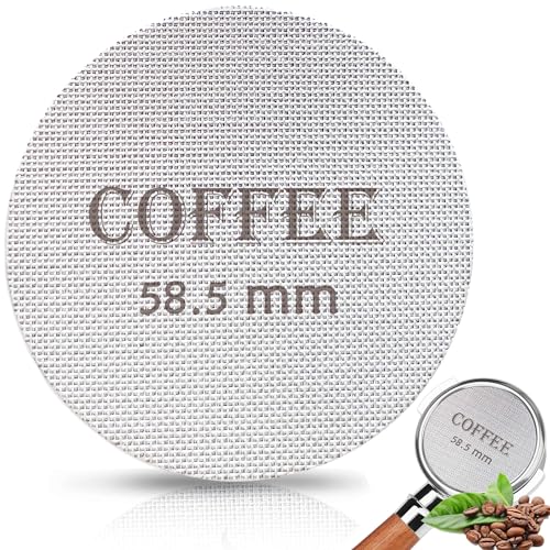 58.5mm Reusable Espresso Puck Screen - 316 Stainless Steel Filter