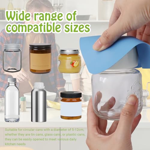 Litoexpe 4-Pack Round Rubber Jar Opener Pads - Non-Slip & Heat-Insulated
