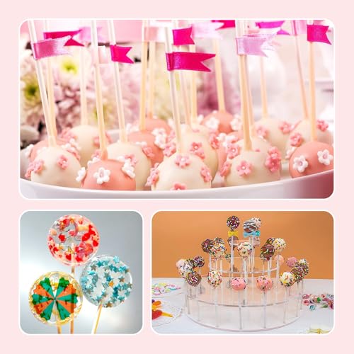 100 Food-Grade Cake Pop Sticks - Eco-Friendly Lollipop Sticks