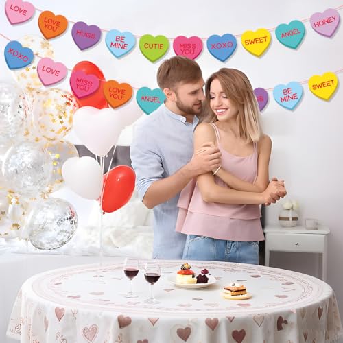 Valentine's Day Heart Garland Banner 2 Pack Hanging Decor