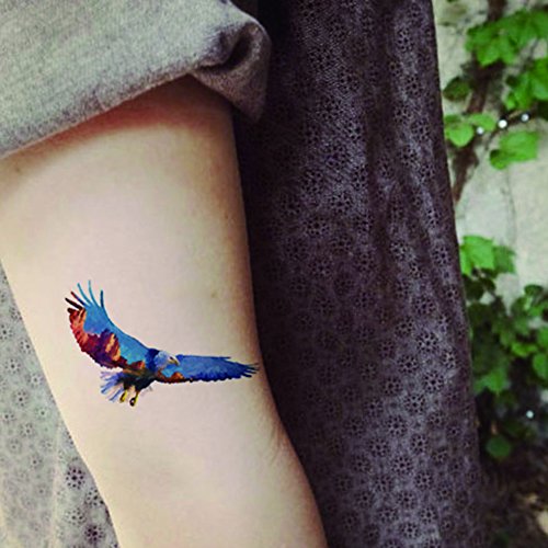 TAFLY Large Eagle Temporary Tattoos for Men Waterproof Body Arm Art 5 Sheets