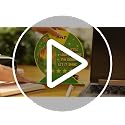 Funny Wooden Dumpster Fire Desk Accessory with Rotating Display
