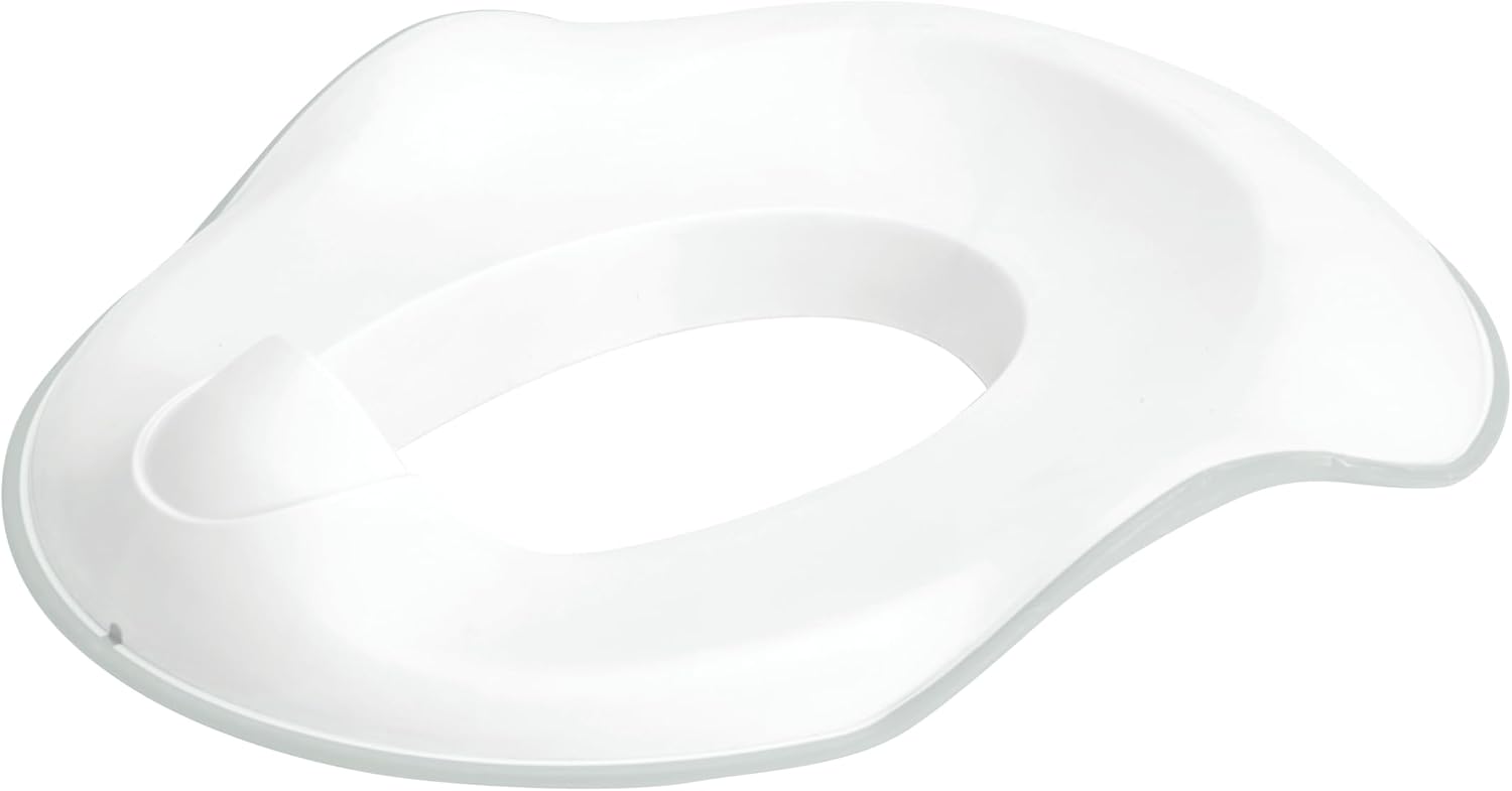 Ubbi Adjustable Toilet Trainer for Toddlers - Built-In Handles & Bonus Potty Hook | Gray
