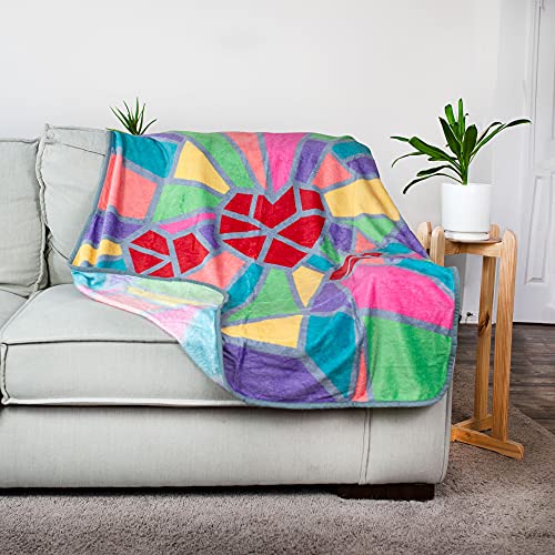 We Are In This Together Mosaic Heart Fleece Throw Blanket, 45 x 60 Inches