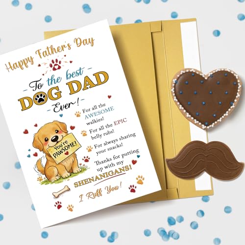 Funny Father's Day Card for Dog Dad - 'I Ruff You' Design