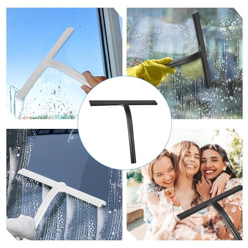 Silicone Shower Squeegee for Streak-Free Glass & Mirrors