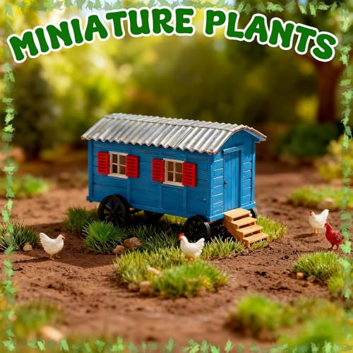 Warmtree Static Grass Bushy Tufts Summer Green for Miniature Scenery & Dioramas