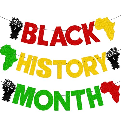 Black History Month Banner African American Party Decorations Backdrop