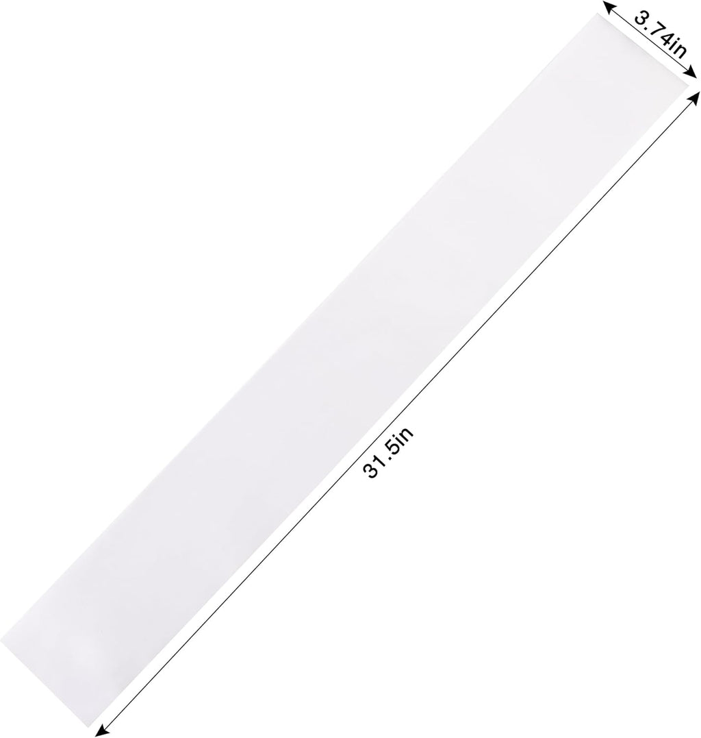 Skiennix 2 Pack White Satin Sashes - Versatile DIY Pageant & Party Decorations with 2 Pins Included