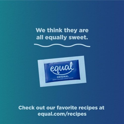 EQUAL Zero Calorie Sweetener Packets - Sugar Substitute for Healthier Living | 500 Count
