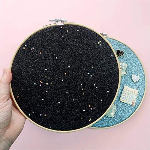 REOVE Black Leather Enamel Pin Display Board - Wall Hanging Pin Holder