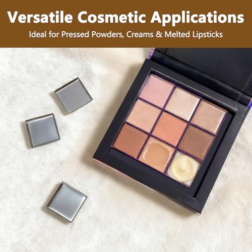 20-Piece 26mm Square Magnetic Eyeshadow Pans with Depotting Tool
