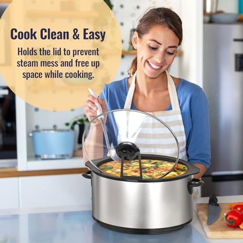 NiHome Slow Cooker Lid Holder for Hands-Free Cooking