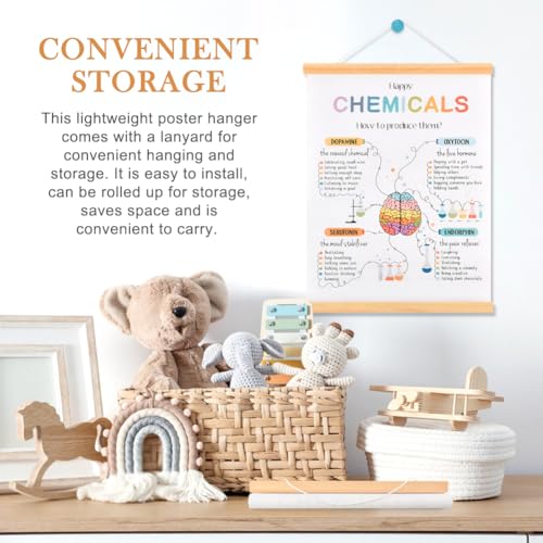 Motivational Mental Health Poster with Hanger Frame - 12x16 Inch