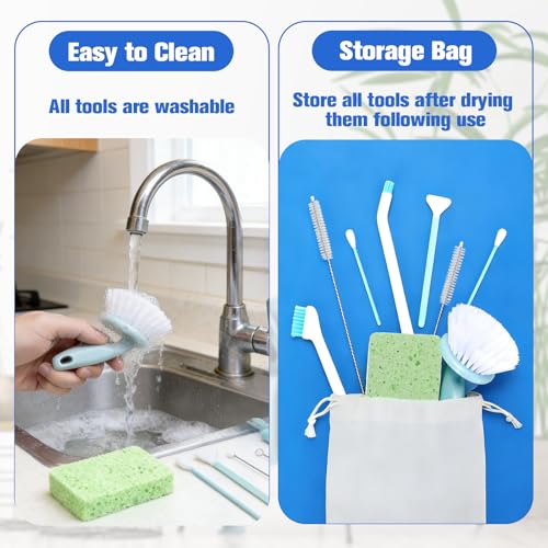 Pet Water Fountain Cleaning Kit - 10 Pack Universal Pet Water Dispenser Maintenance Tools