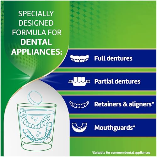 Polident Overnight Whitening Antibacterial Dental Cleanser Tablets 60 Count