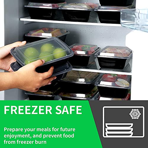 WGCC 38oz Meal Prep Containers - 10 Pack BPA-Free Food Storage