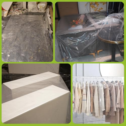 Extra Large Plastic Sofa Cover - Waterproof Furniture Protector 146" x 106"