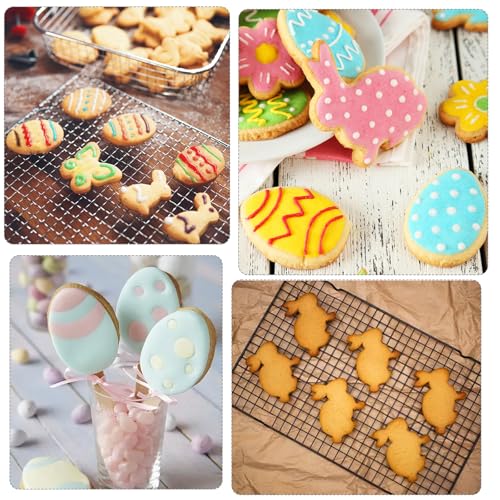 Easter Cookie Cutters Set - 11 Stainless Steel Shapes for Baking