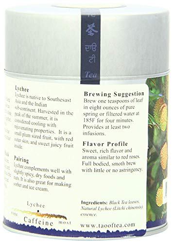 Lychee Black Tea Loose Leaf - 4 Oz Tin by The Tao of Tea