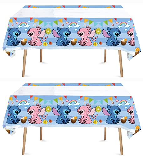 2pcs Disposable Birthday Party Tablecloth - Style 3, 70" x 42"