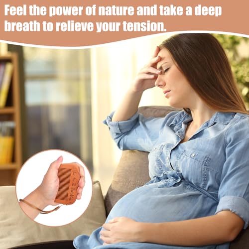 XIHIRCD Wooden Labor Comb for Childbirth and Pregnancy Support with Bag