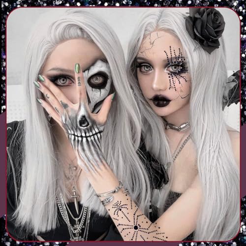 Spider Face Jewels Rhinestone Tattoos 6 Sheets Halloween Makeup Gems