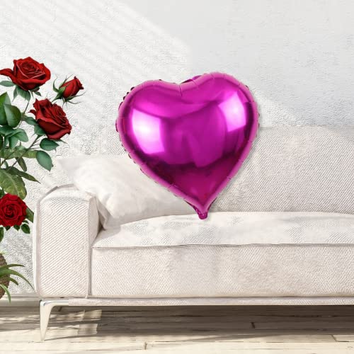 XL Pink Heart Balloon - 29-Inch Foil Balloon for Love Occasions