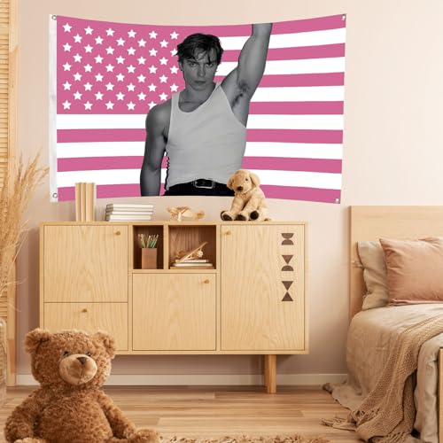 Nicholas Chavez Pink American Flag Tapestry 3x5FT - Durable & Colorful