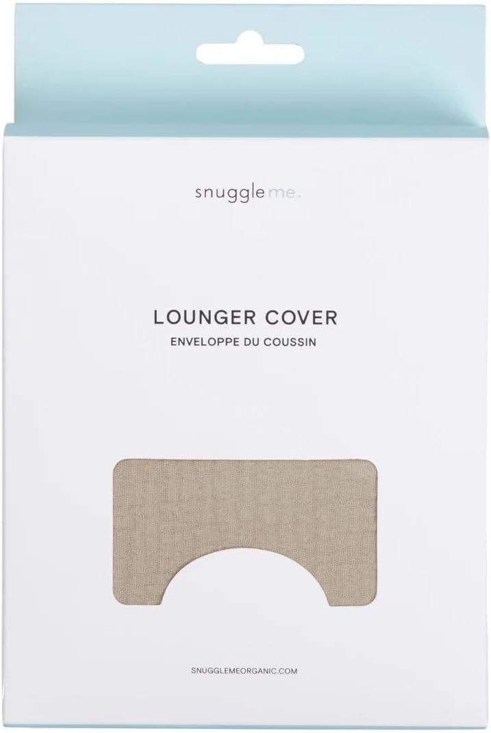 Snuggle Me Baby Lounger - Organic Cotton Muslin Cover in Birch - Ultimate Comfort for Infants