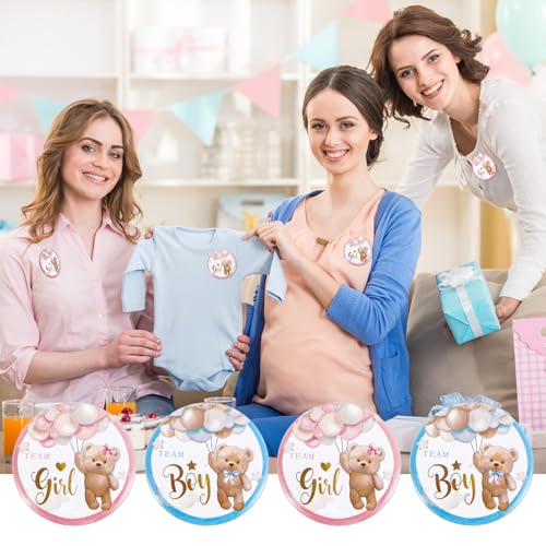 30pcs Gender Reveal Pins - Team Boy & Girl Party Accessories