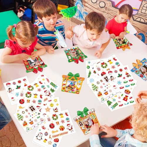24 Pcs Christmas DIY Photo Frame Ornaments Gift Box Set Hanging Decorations