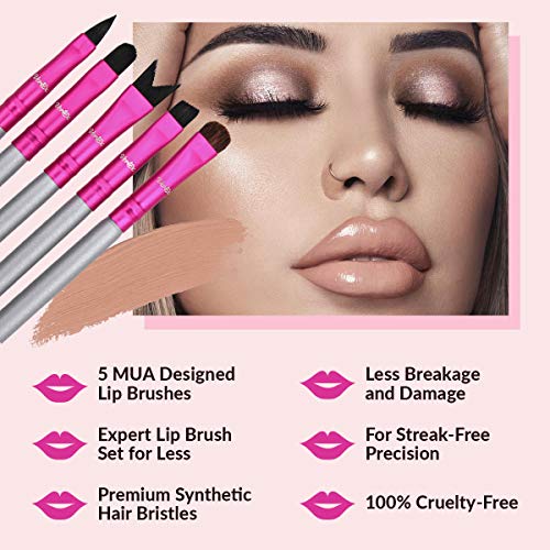 Vertex Multi-Purpose Lip Brush Set V-Shape Stencil Applicator 3Pcs