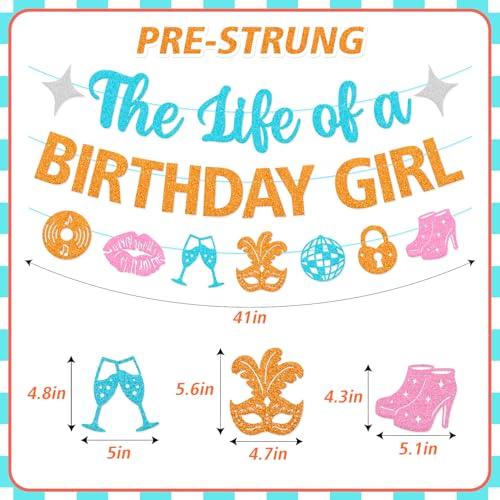 Showgirl Birthday Girl Banner | Glamorous Party Decor