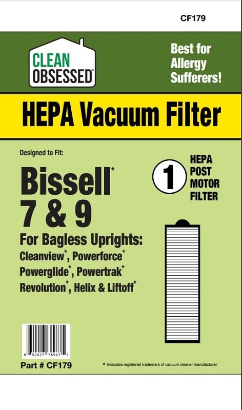 Clean Obsessed HEPA Vacuum Filter for Bissell Style 7, 9 & 16 Uprights