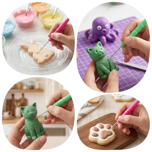 6 PCS Cookie Decorating Scribe Tools Set - Ergonomic & Precision Tips
