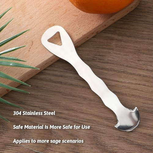 Stainless Steel Citrus Peeler Tool - Ergonomic Fruit Skin Remover