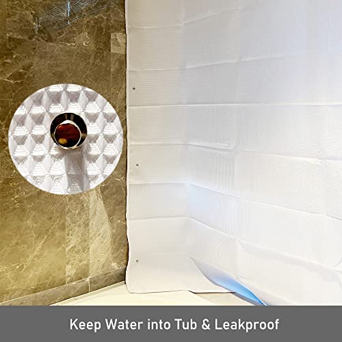Small Shower Curtain Side Magnets - Waterproof Splash Guard