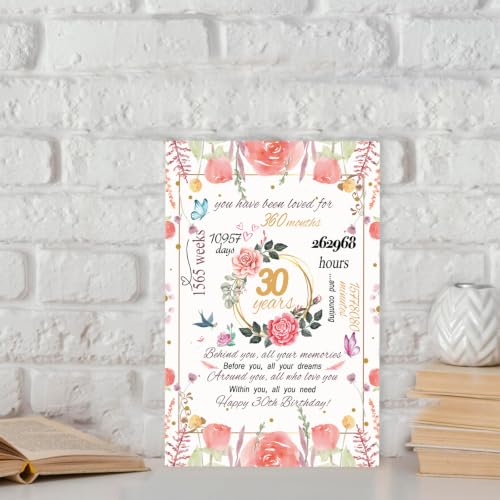 30th Birthday Card for Women - Unique Gift with Envelope