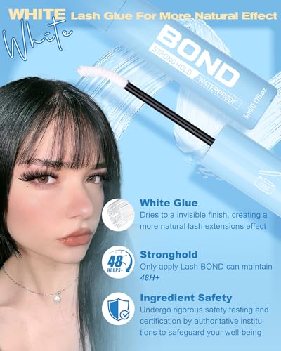 Zegaine 2-in-1 Lash Bond and Seal White Clear Eyelash Cluster Glue