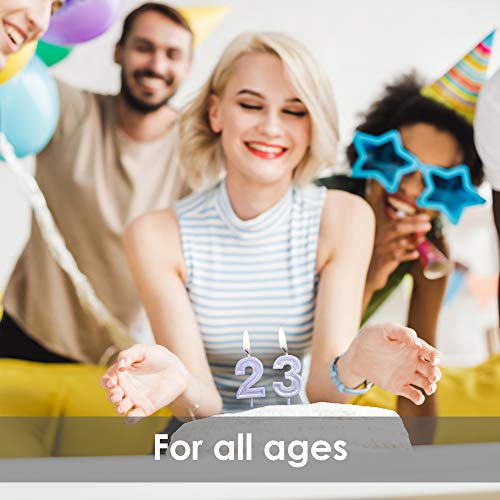 Gold Number 2 Birthday Candle – Elegant Cake Topper for Parties
