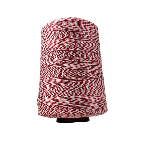 Premium Baker's Twine for Pastry Boxes, 2300ft Red & White