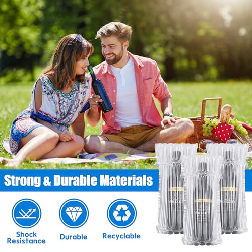 JOBVERT 20 Pack Inflatable Wine Bottle Protector Bags for Travel with Pump