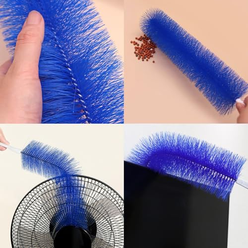 Flexible Cobweb Duster Cleaning Brush - 2 Pack for Fans & Shutters