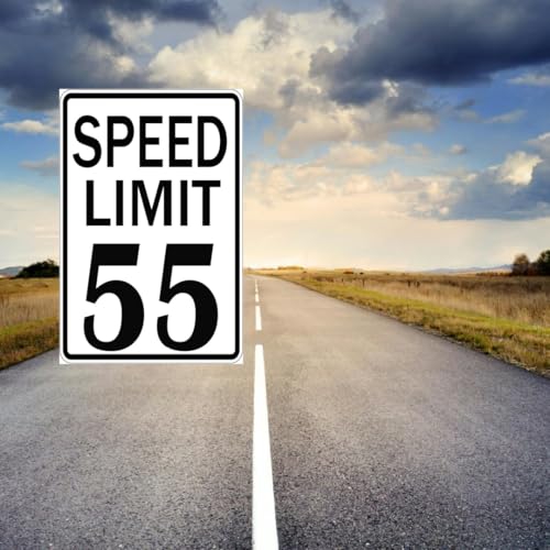 Speed Limit 55 Metal Sign - 8x12 Inch Funny Birthday Decor Color8