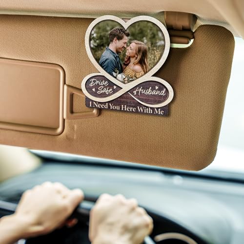 Heart Infinity Drive Safe Christmas Car Visor Ornament for Husband - Holiday Gift